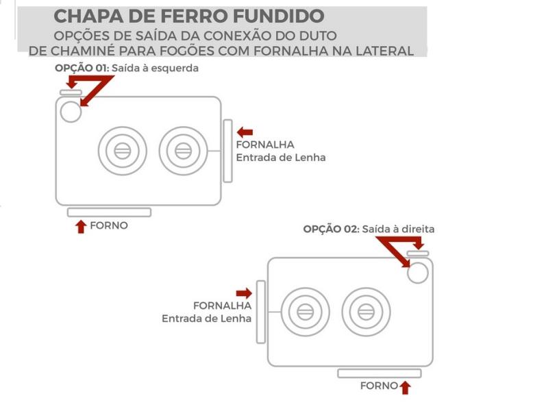 Fogão Campeiro Chapa Ferro Fundido — Foto 5