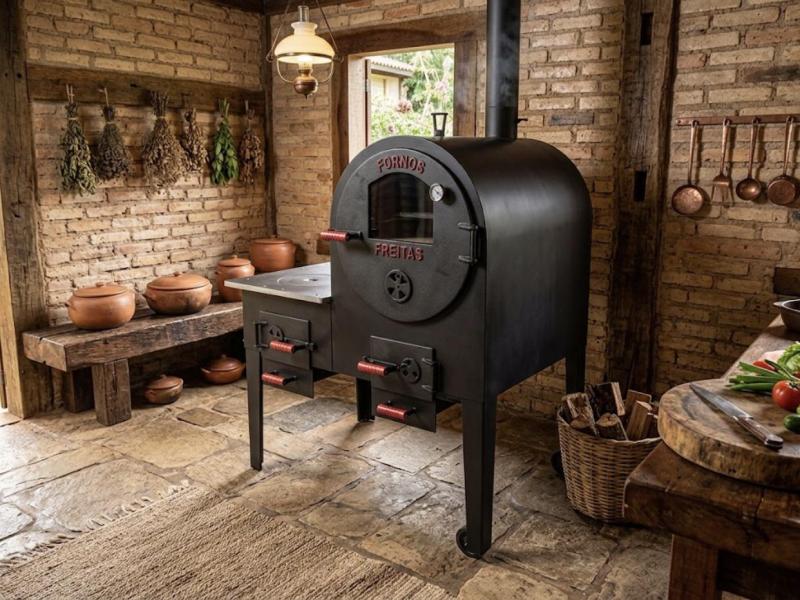 Forno c/ Fogão Pequeno Completo