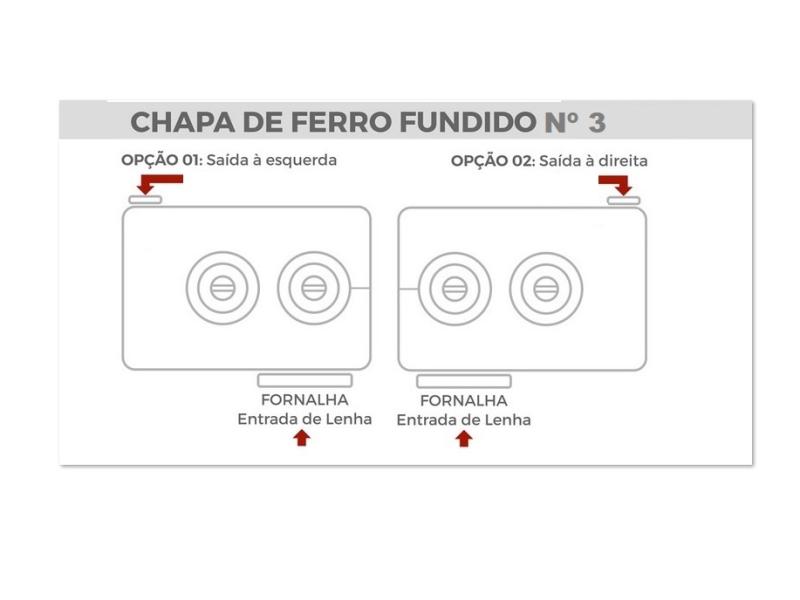 Fogão a Lenha Chapa Ferro Fundido — Foto 5