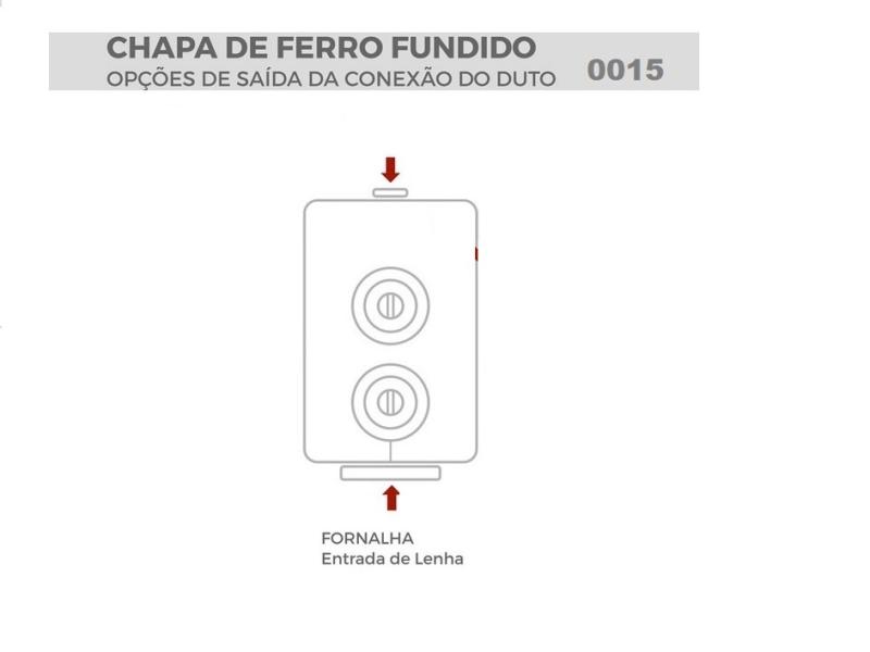 Fogão a Lenha Chapa Ferro Fundido — Foto 5