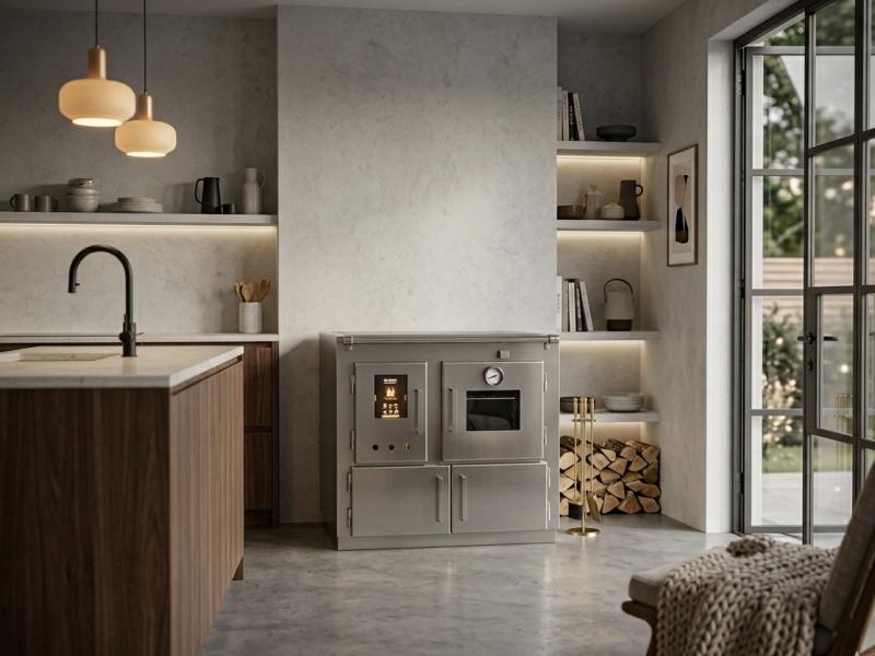 Fogão a lenha Aço Inox Dupla Combustão — Foto 2