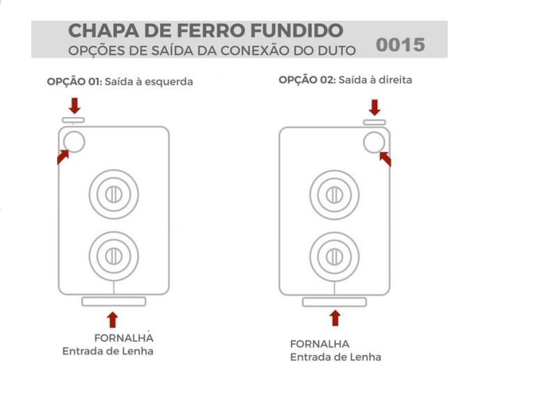 Fogão a Lenha Chapa Ferro Fundido — Foto 4